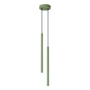 Luster na sajli PASTELO 2xG9/8W/230V zelene boje