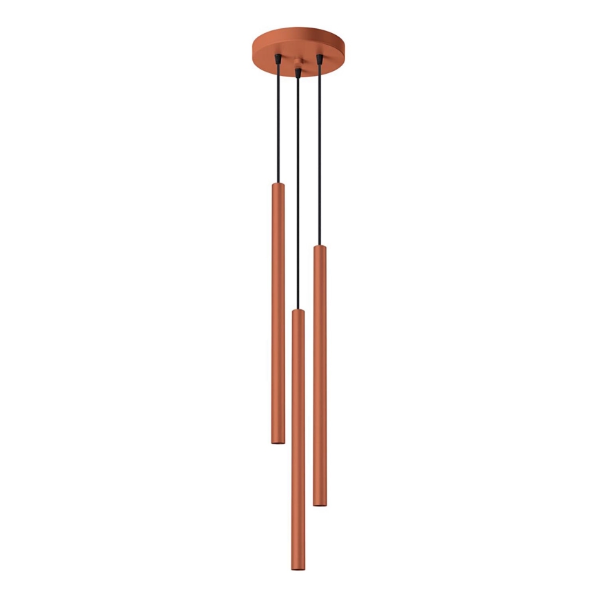 Luster na sajli PASTELO 3xG9/8W/230V crvena
