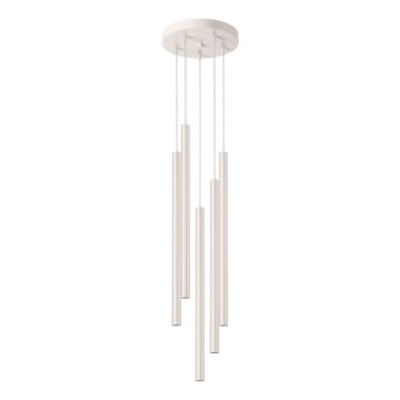 Luster na sajli PASTELO 5xG9/8W/230V krem