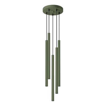 Luster na sajli PASTELO 5xG9/8W/230V zelena