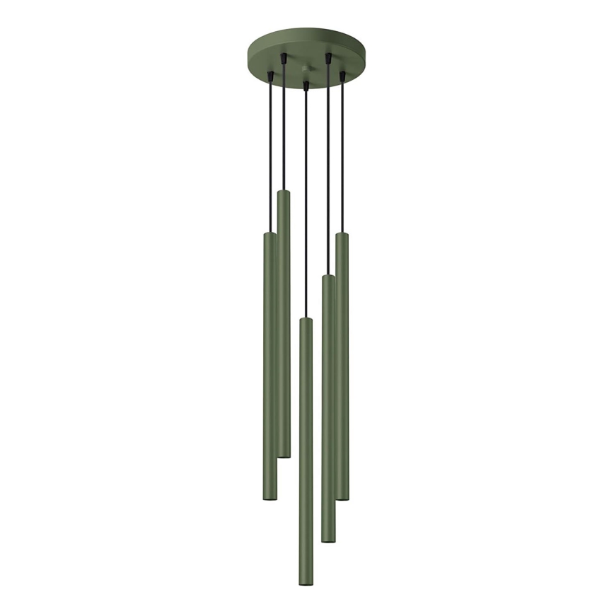 Luster na sajli PASTELO 5xG9/8W/230V zelena