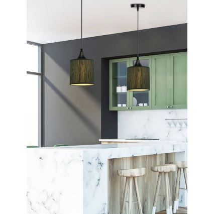 Luster na sajli PATTI 1xE27/60W/230V pr. 15 cm zelena