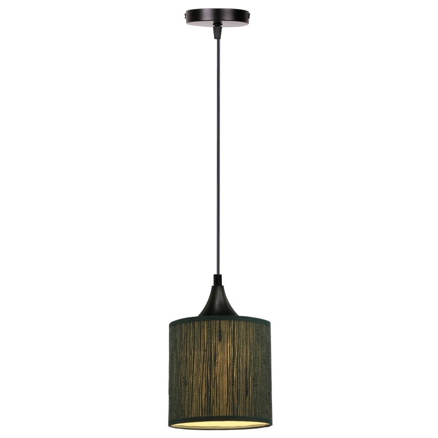 Luster na sajli PATTI 1xE27/60W/230V pr. 15 cm zelena