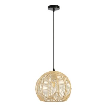 Luster na sajli PELO 1xE27/40W/230V pr. 30 cm ratan