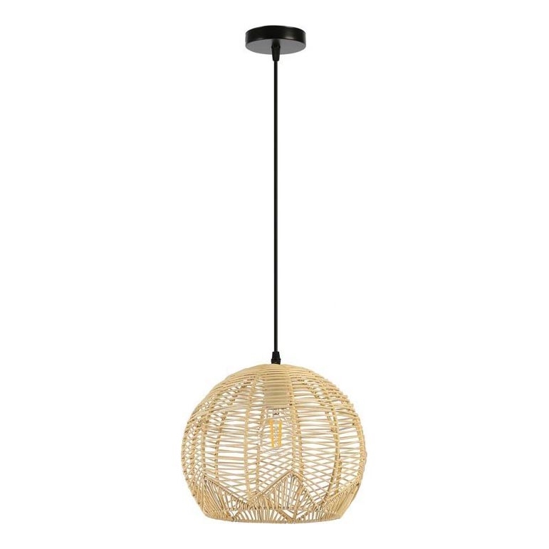 Luster na sajli PELO 1xE27/40W/230V pr. 30 cm ratan