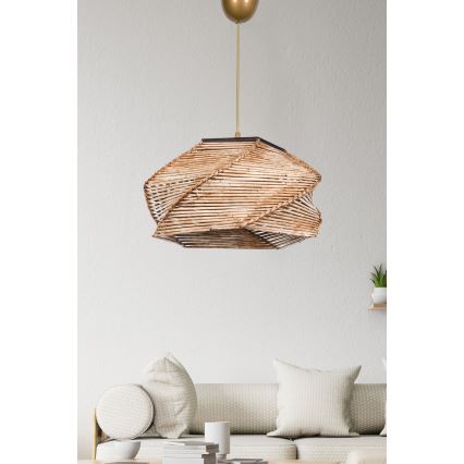 Luster na sajli PENTAGONE 1xE27/60W/230V bež