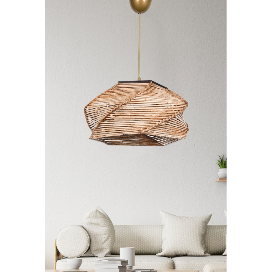 Luster na sajli PENTAGONE 1xE27/60W/230V bež