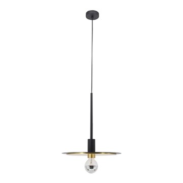 Luster na sajli PENY 1xE27/11W/230V crna/zlatna