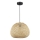 Luster na sajli PETRA 1xE27/15W/230V Ø 35 cm bambus