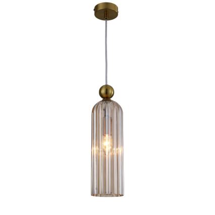 Luster na sajli PIEGA 1xE14/40W/230V mesing/dimno bež