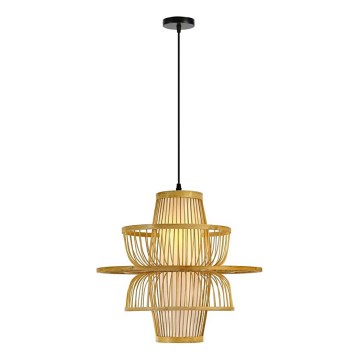 Luster na sajli PINCHOS 1xE27/40W/230V pr. 45 cm bambus