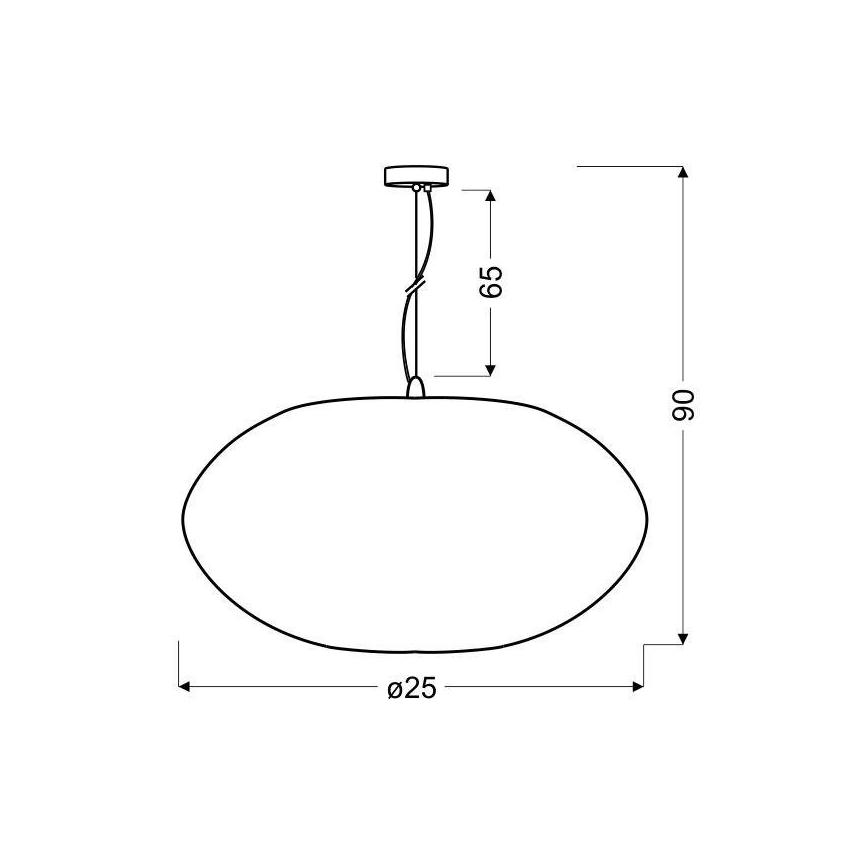 Luster na sajli PINIA 1xE27/60W/230V