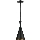 Luster na sajli PINIO 1xE27/60W/230V pr. 19 cm crna