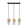 Luster na sajli PINO 3xE27/60W/230V bor