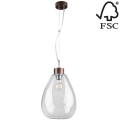 Luster na sajli PIRO 1xE27/60W/230V – FSC certificirano