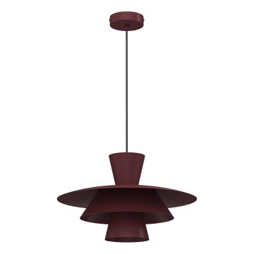 Luster na sajli PLATO 1xE27/15W/230V bordo