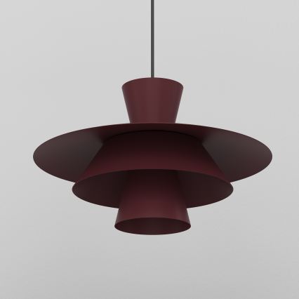 Luster na sajli PLATO 1xE27/15W/230V bordo
