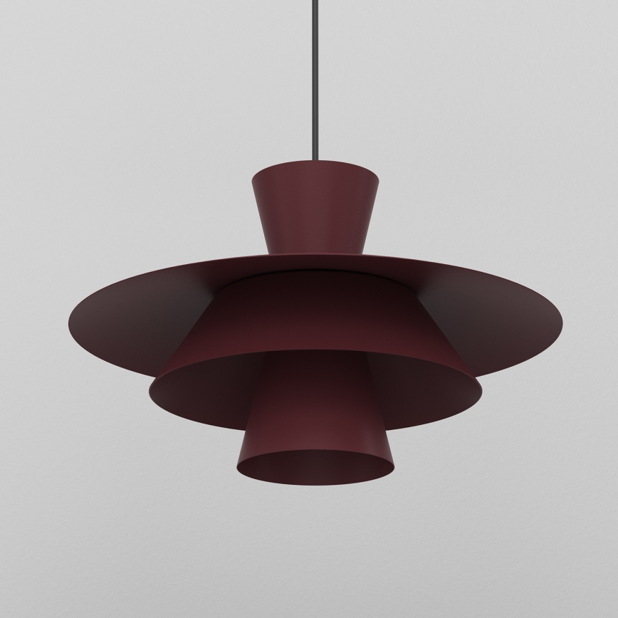 Luster na sajli PLATO 1xE27/15W/230V bordo