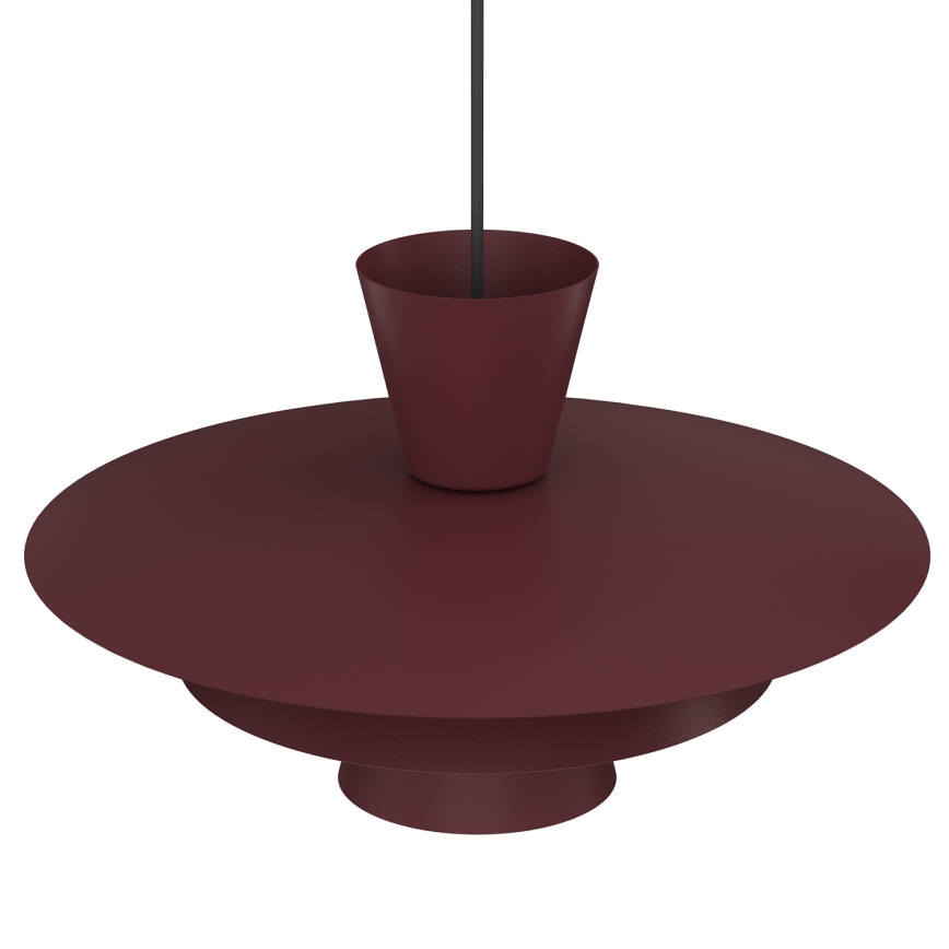 Luster na sajli PLATO 1xE27/15W/230V bordo