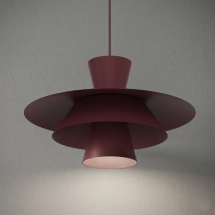 Luster na sajli PLATO 1xE27/15W/230V bordo