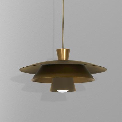 Luster na sajli PLATO 1xE27/15W/230V mesing/zlatna