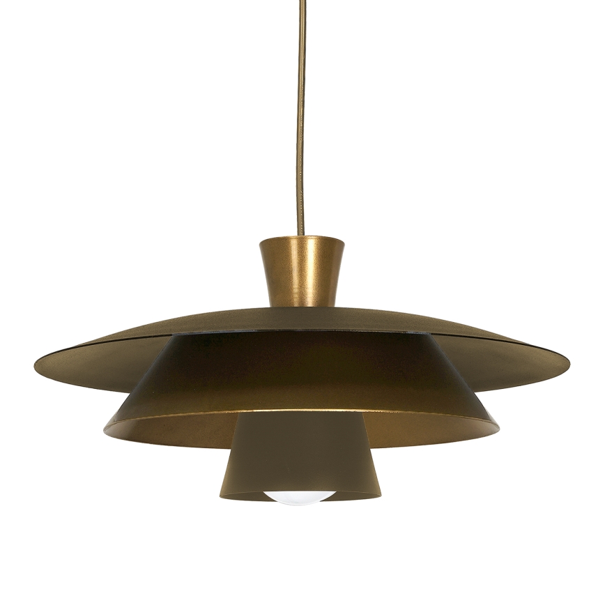Luster na sajli PLATO 1xE27/15W/230V mesing/zlatna