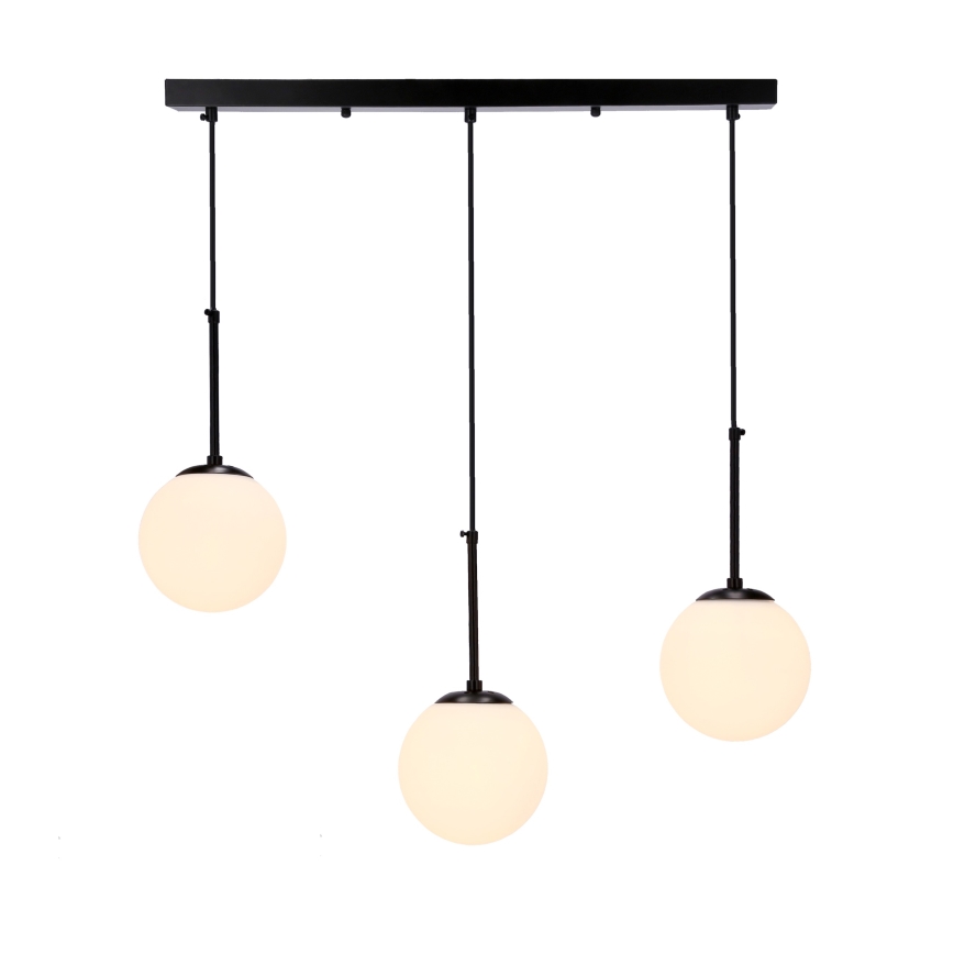 Luster na sajli POMPEI 3xE27/40W/230V crna