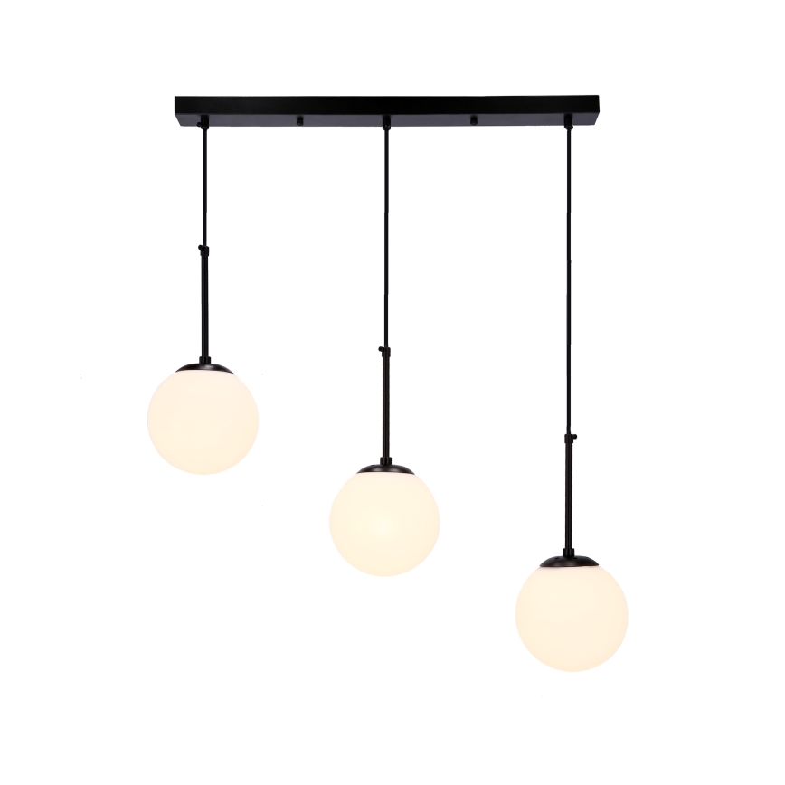 Luster na sajli POMPEI 3xE27/40W/230V crna