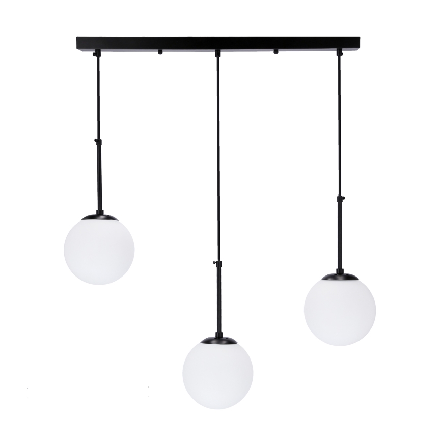 Luster na sajli POMPEI 3xE27/40W/230V crna
