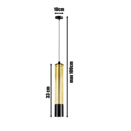 Luster na sajli PRESCOT 1xGU10/40W/230V zlatna