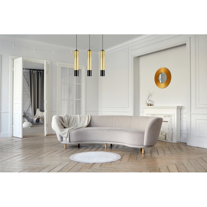 Luster na sajli PRESCOT 3xGU10/40W/230V zlatna