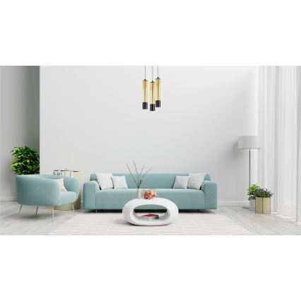 Luster na sajli PRESCOT 3xGU10/40W/230V zlatna