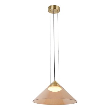 Luster na sajli PRESTO 1xGX53/10W/230V Ø 42 cm zlatna/dimno bež