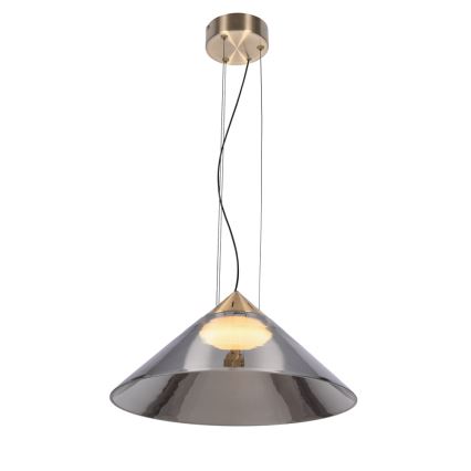 Luster na sajli PRESTO 1xGX53/10W/230V Ø 42 cm zlatna/zadimljena siva