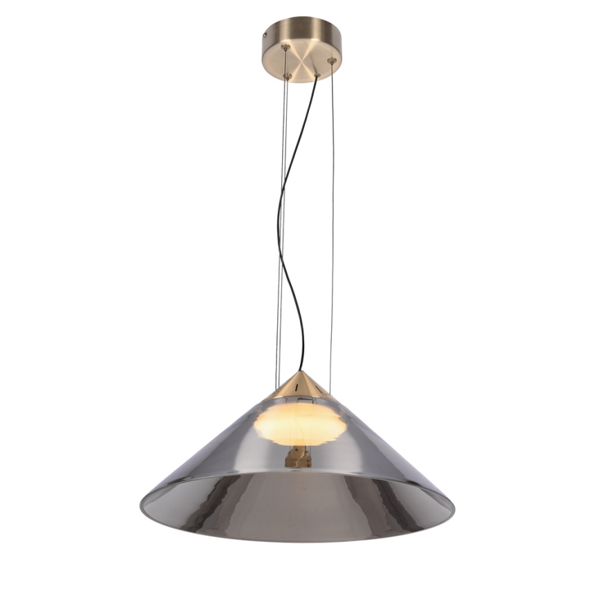 Luster na sajli PRESTO 1xGX53/10W/230V Ø 42 cm zlatna/zadimljena siva