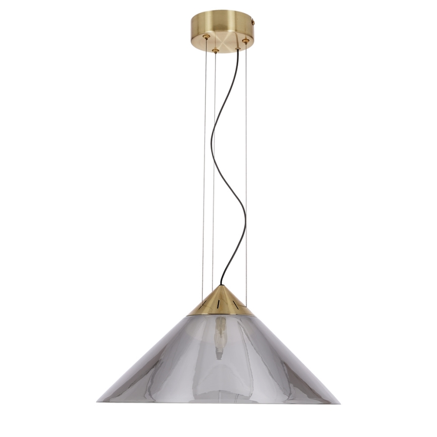Luster na sajli PRESTO 1xGX53/10W/230V Ø 42 cm zlatna/zadimljena siva
