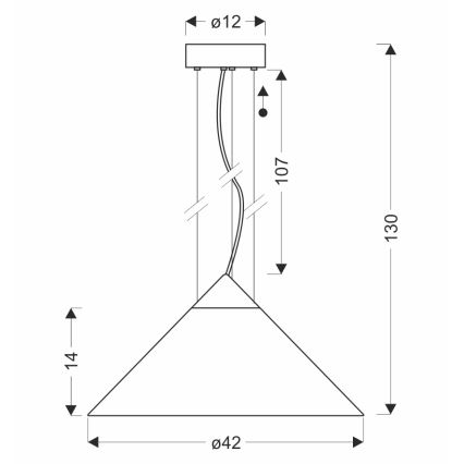 Luster na sajli PRESTO 1xGX53/10W/230V Ø 42 cm zlatna/zadimljena siva