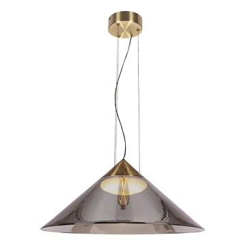 Luster na sajli PRESTO 1xGX53/10W/230V Ø 50 cm zlatna/dimno-siva