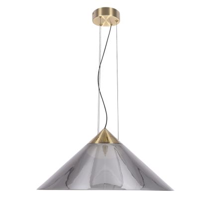 Luster na sajli PRESTO 1xGX53/10W/230V Ø 50 cm zlatna/dimno-siva