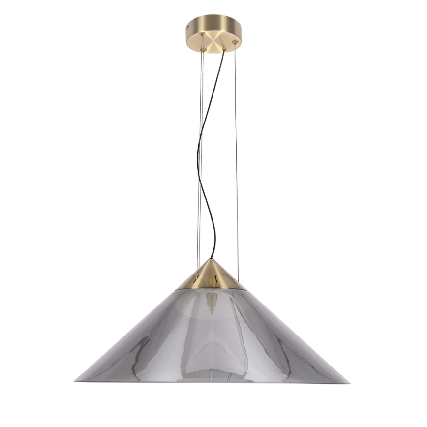 Luster na sajli PRESTO 1xGX53/10W/230V Ø 50 cm zlatna/dimno-siva