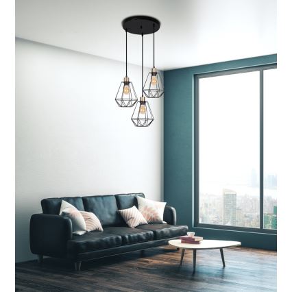 Luster na sajli PRIMO 3xE27/60W/230V