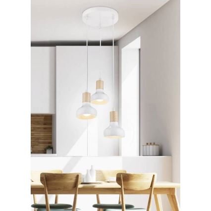 Luster na sajli PUERTO 3xE14/40W/230V