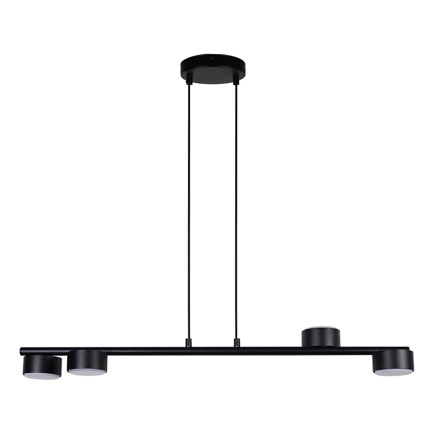 Luster na sajli PUNTO 4xGX53/12W/230V crna