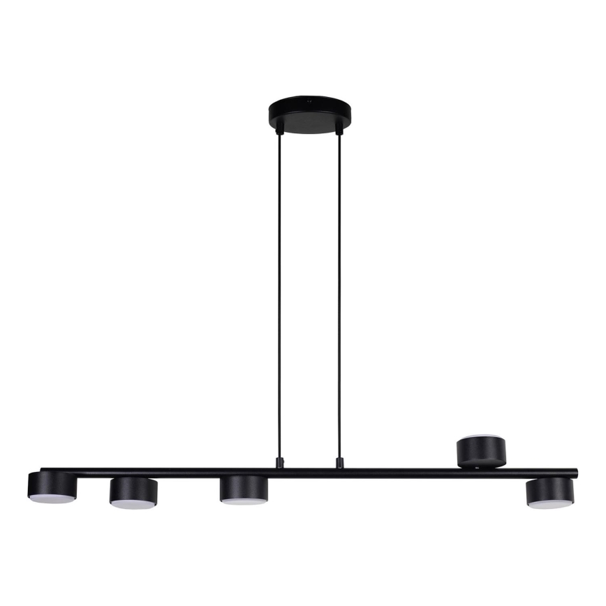 Luster na sajli PUNTO 5xGX53/12W/230V crna