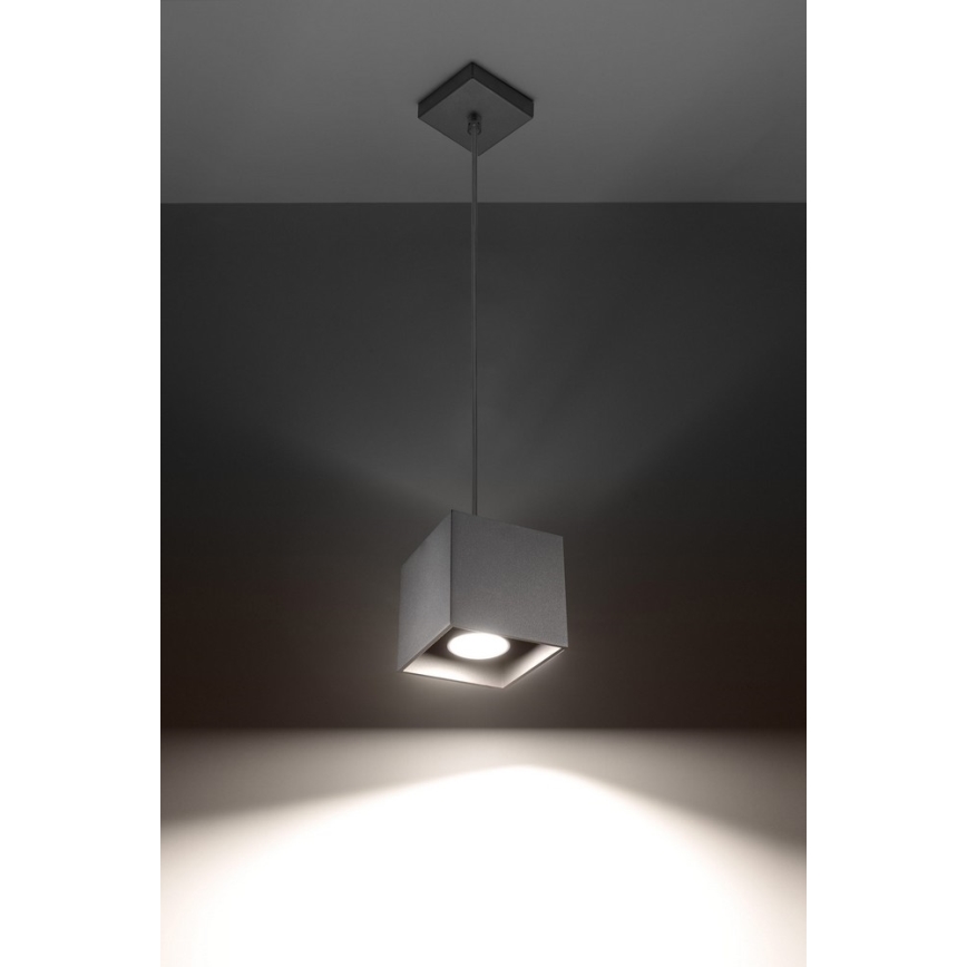 Luster na sajli QUAD 1 1xGU10/40W/230V siva