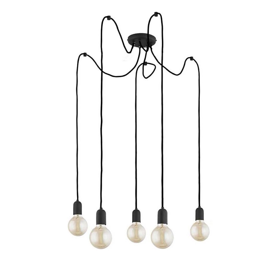 Luster na sajli QUALLE 5xE27/60W/230V