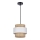Luster na sajli RATTAN 1xE27/40W/230V bijela/smeđa