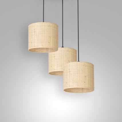 Luster na sajli RATTAN 3xE27/60W/230V ratan