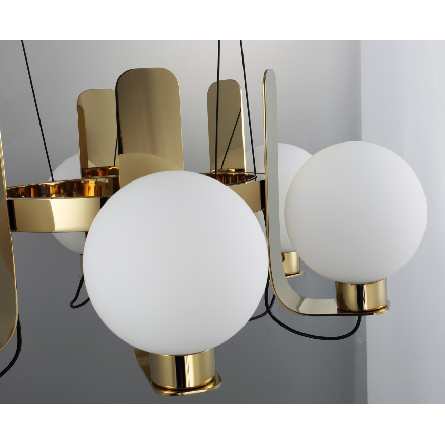 Luster na sajli REGGIO 6xE27/40W/230V zlatni