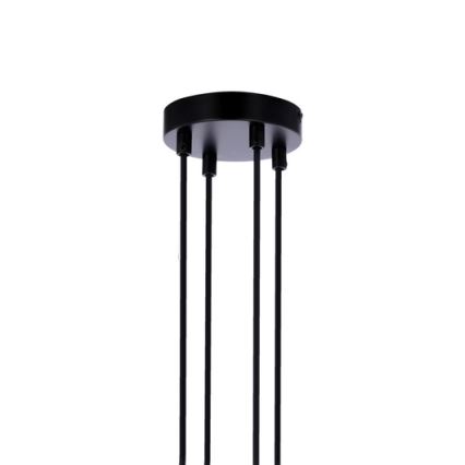 Luster na sajli RENO 4xE27/40W/230V crna/smeđa